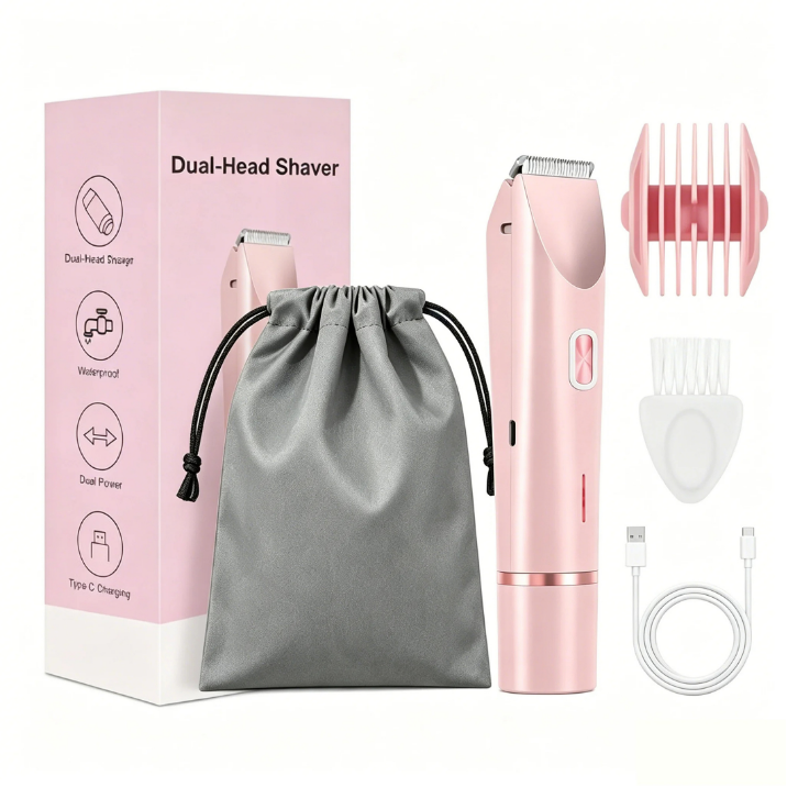2-in-1 Waterproof Women's Shaver & Bikini Trimmer