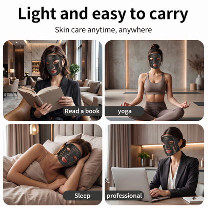 7-Color LED Face & Neck Mask | Wireless Red Light Therapy Skin Care Device