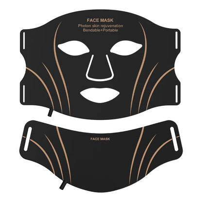 7-Color LED Face & Neck Mask | Wireless Red Light Therapy Skin Care Device
