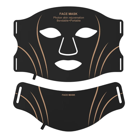 7-Color LED Face & Neck Mask | Wireless Red Light Therapy Skin Care Device